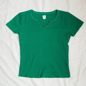 *SOLD* NWOT Urban Outfitters BDG Notched Henley Ribbed Tee